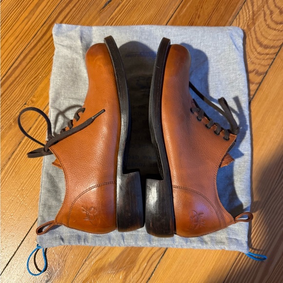Brown Leather Lace-Up Shoes - Picture 5 of 9